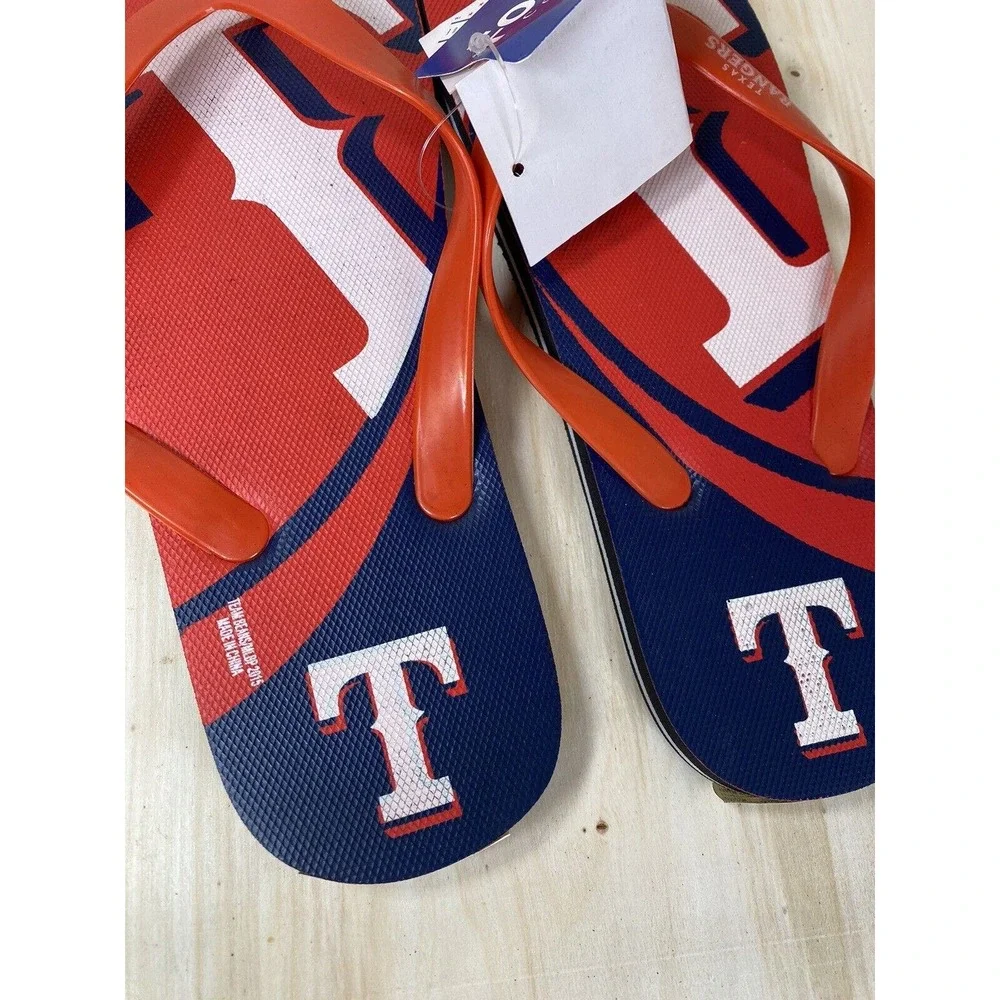 Texas Rangers MLB Baseball Flip Flops Team‎ Logo NWT Various Sizes Unisex